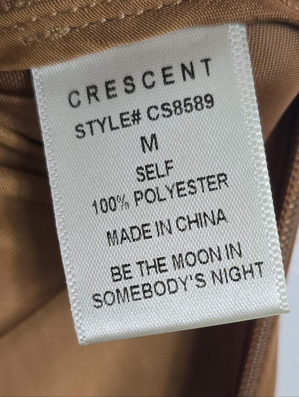 Crescent Gabrielle Crushed Satin Bias Cut Maxi Skirt Espresso Brown M - Picture 13 of 14